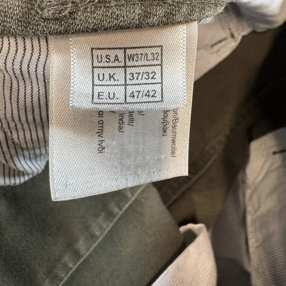 Brooks Brothers  Mens 37x32 Green Utility Cargo Pants